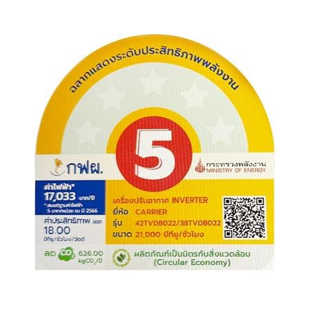 แอร์ผนัง CARRIER 42TVDB022/38TVDB022 21000 บีทียู อินเวอร์เตอร์_3