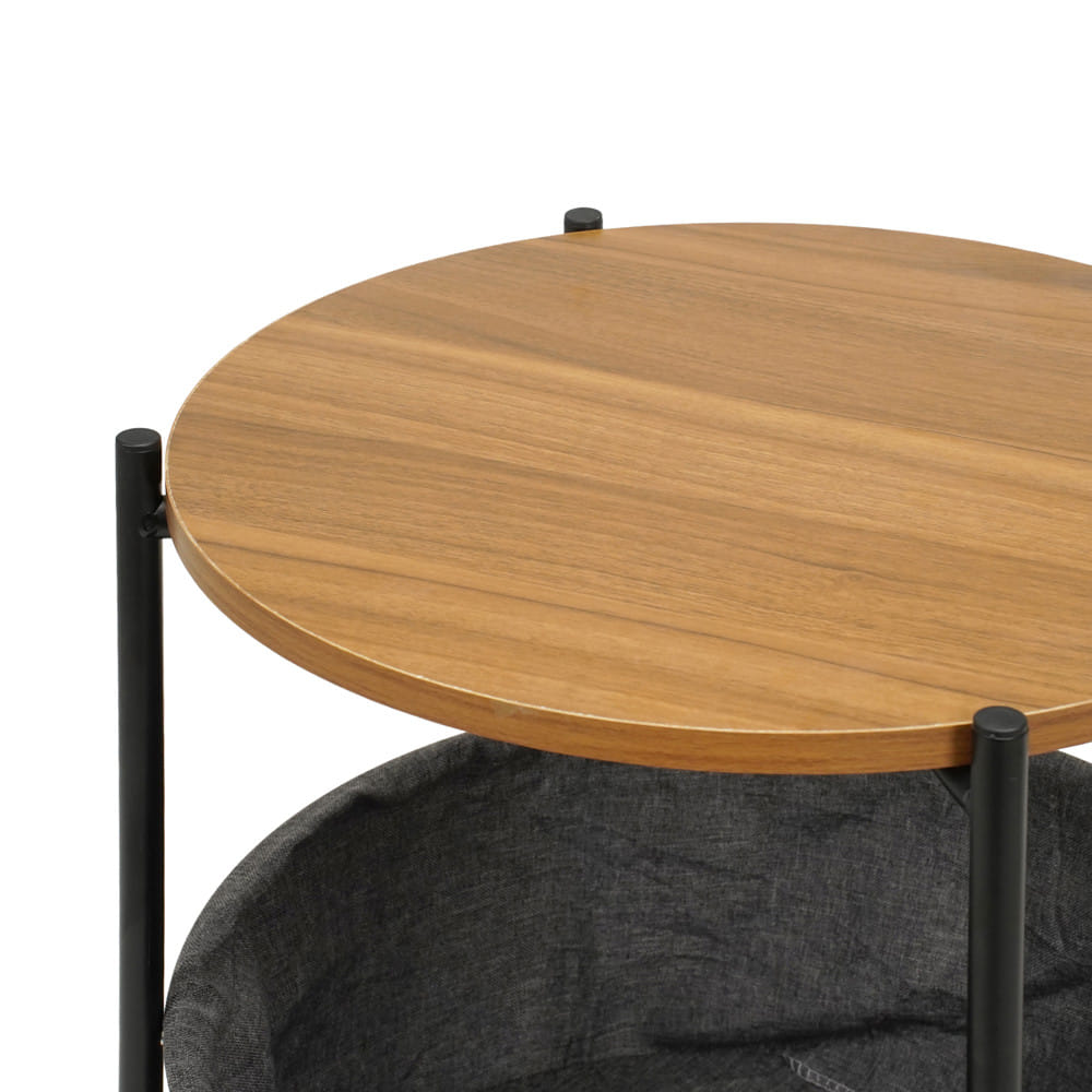 โต๊ะข้างกลม FURDINI NEST 44 ซม. สีดำ