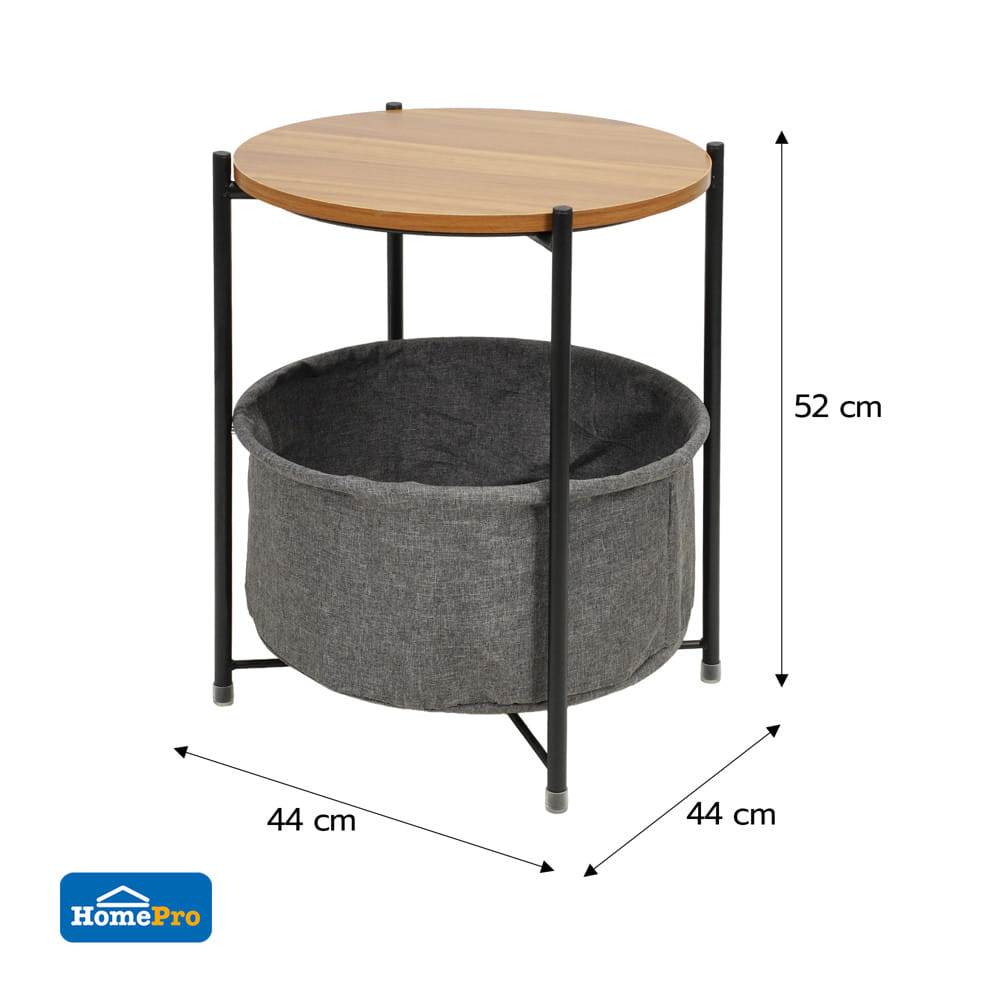 โต๊ะข้างกลม FURDINI NEST 44 ซม. สีดำ