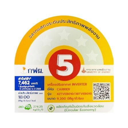 แอร์ผนัง CARRIER 42TVEB010/38TVEB010 9200 บีทียู อินเวอร์เตอร์_2