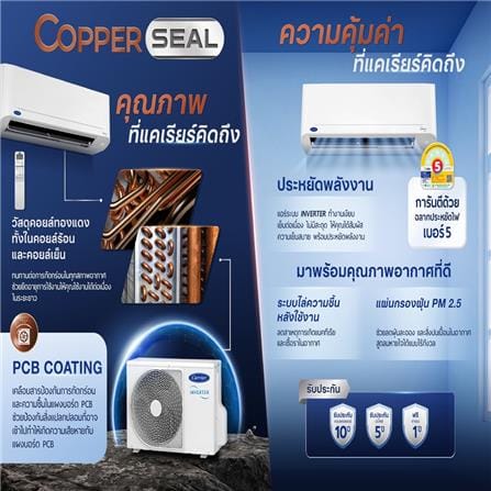 แอร์ผนัง CARRIER 42TVDB010/38TVDB010 9200 บีทียู อินเวอร์เตอร์_4
