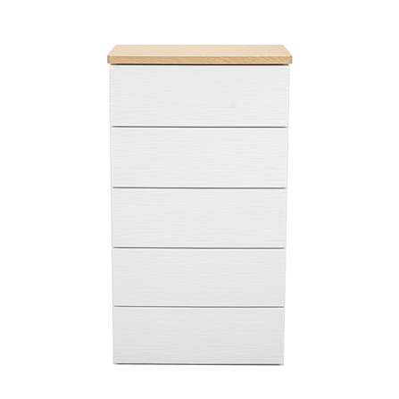 ตู้ลิ้นชัก 5 ชั้น STACKO MOKU 56.5x43x100 ซม. สีขาว_2