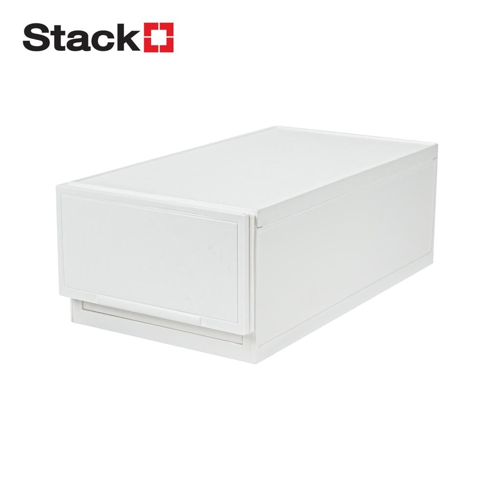 กล่องลิ้นชัก STACKO NETA ไซซ์ S 18.8x35.5x12.5 ซม. สีขาว