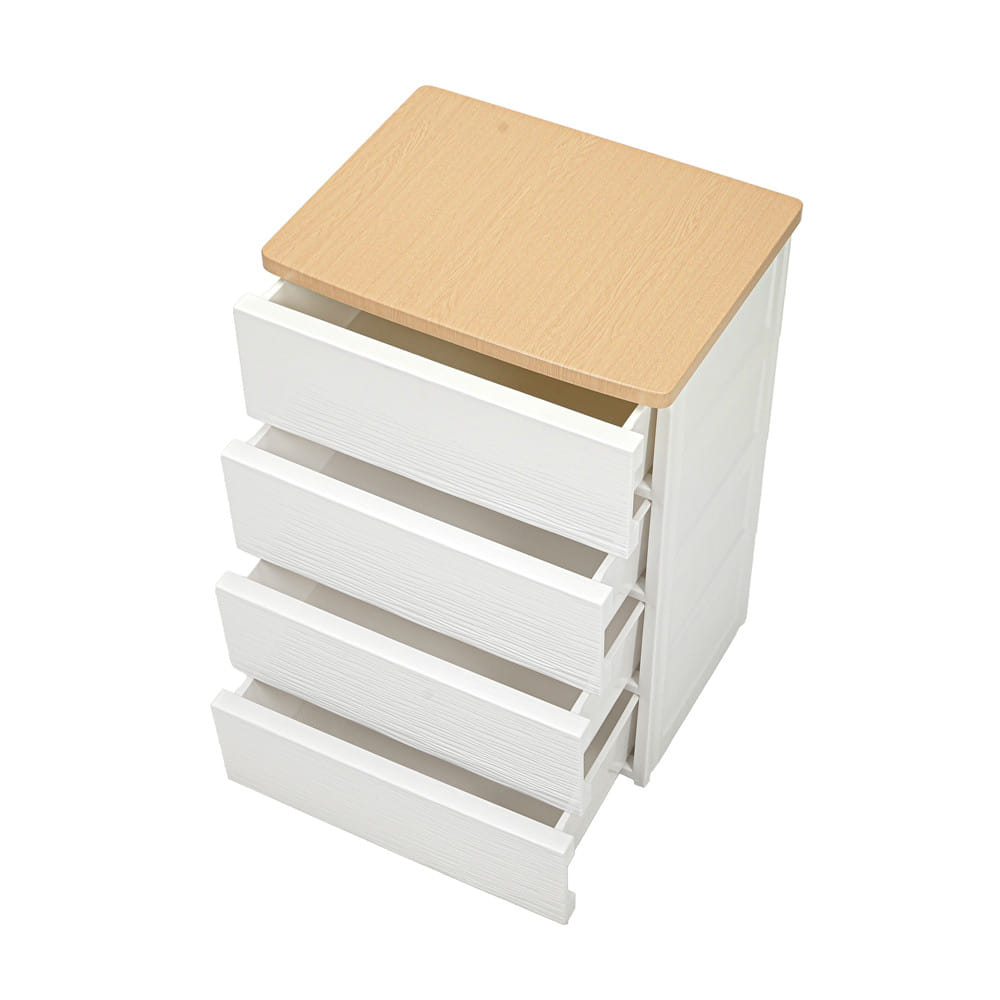 ตู้ลิ้นชัก 4 ชั้น STACKO MOKU 56.5x43x81 ซม. สีขาว