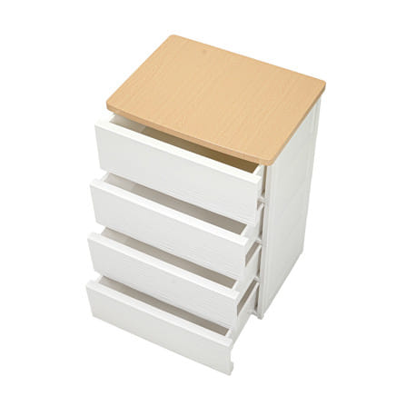 ตู้ลิ้นชัก 4 ชั้น STACKO MOKU 56.5x43x81 ซม. สีขาว_3
