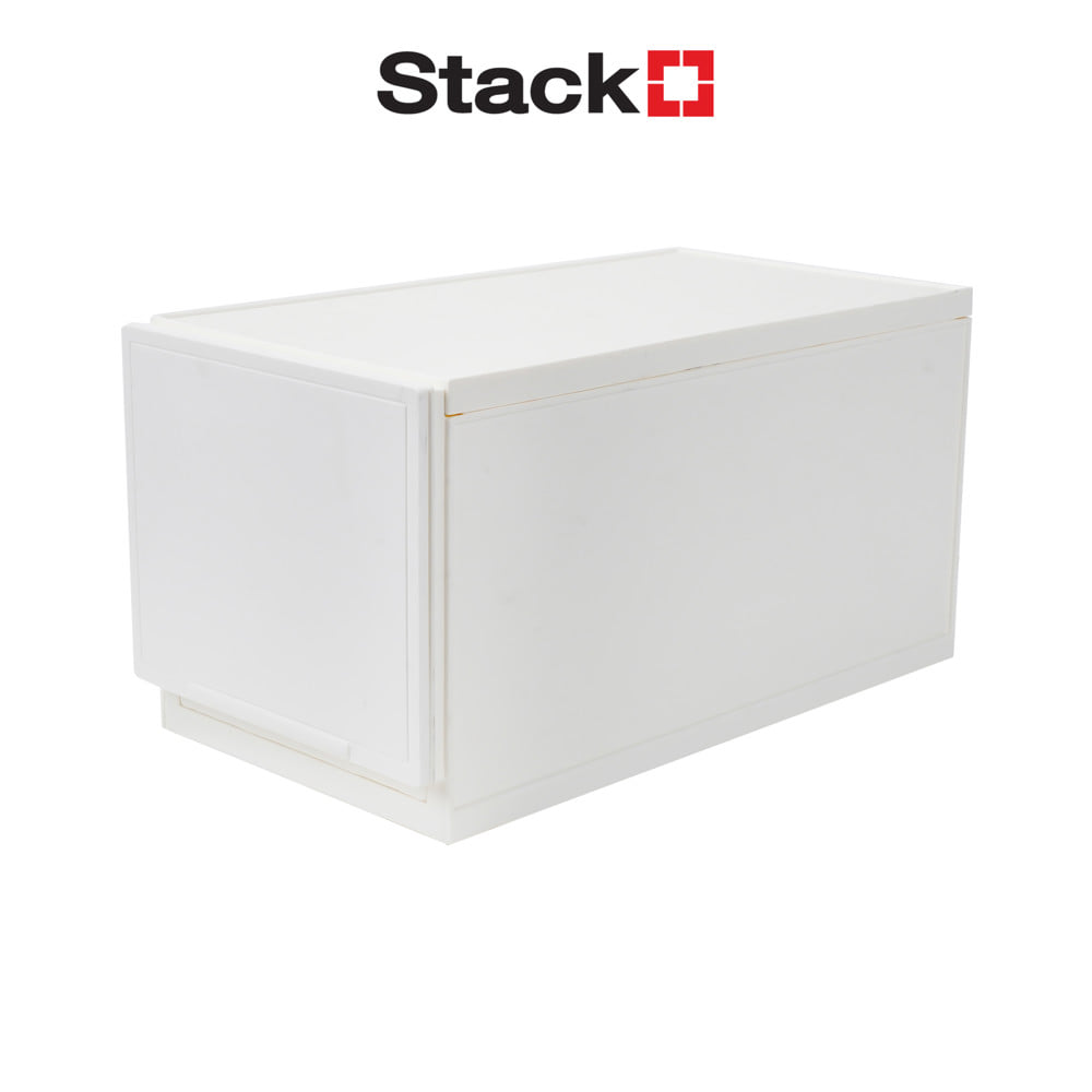 กล่องลิ้นชัก STACKO NETA ไซซ์ M 18.8x35.5x18.8 ซม. สีขาว
