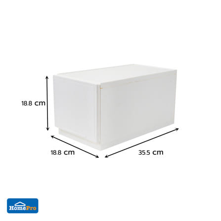 กล่องลิ้นชัก STACKO NETA ไซซ์ M 18.8x35.5x18.8 ซม. สีขาว_5
