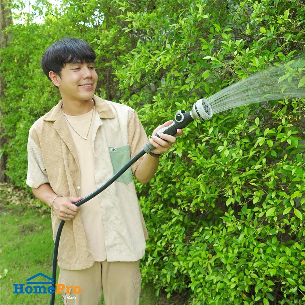 สายยางโรลใยแก้ว SPRING 1/2 นิ้ว x 20 ม. สีดำ
