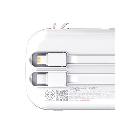 แบตสำรอง AMAZE ONE AMCB004 10000 MAH สีขาว_5