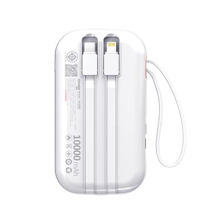 แบตสำรอง AMAZE ONE AMCB004 10000 MAH สีขาว_1