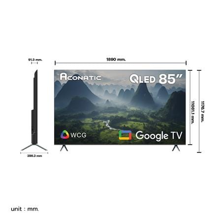 ทีวีคิวแอลอีดี 85 นิ้ว ACONATIC (4K, QLED, GOOGLE TV) 85QS1000AN_3