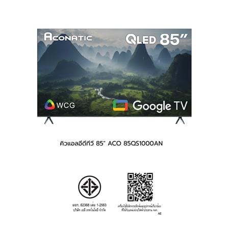 ทีวีคิวแอลอีดี 85 นิ้ว ACONATIC (4K, QLED, GOOGLE TV) 85QS1000AN_4