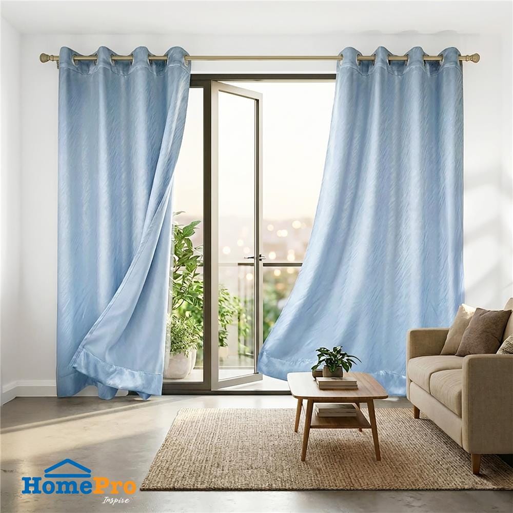 ผ้าม่าน EYELET HOME LIVING STYLE MAVIS UV 310x220 ซม. สีน้ำเงิน
