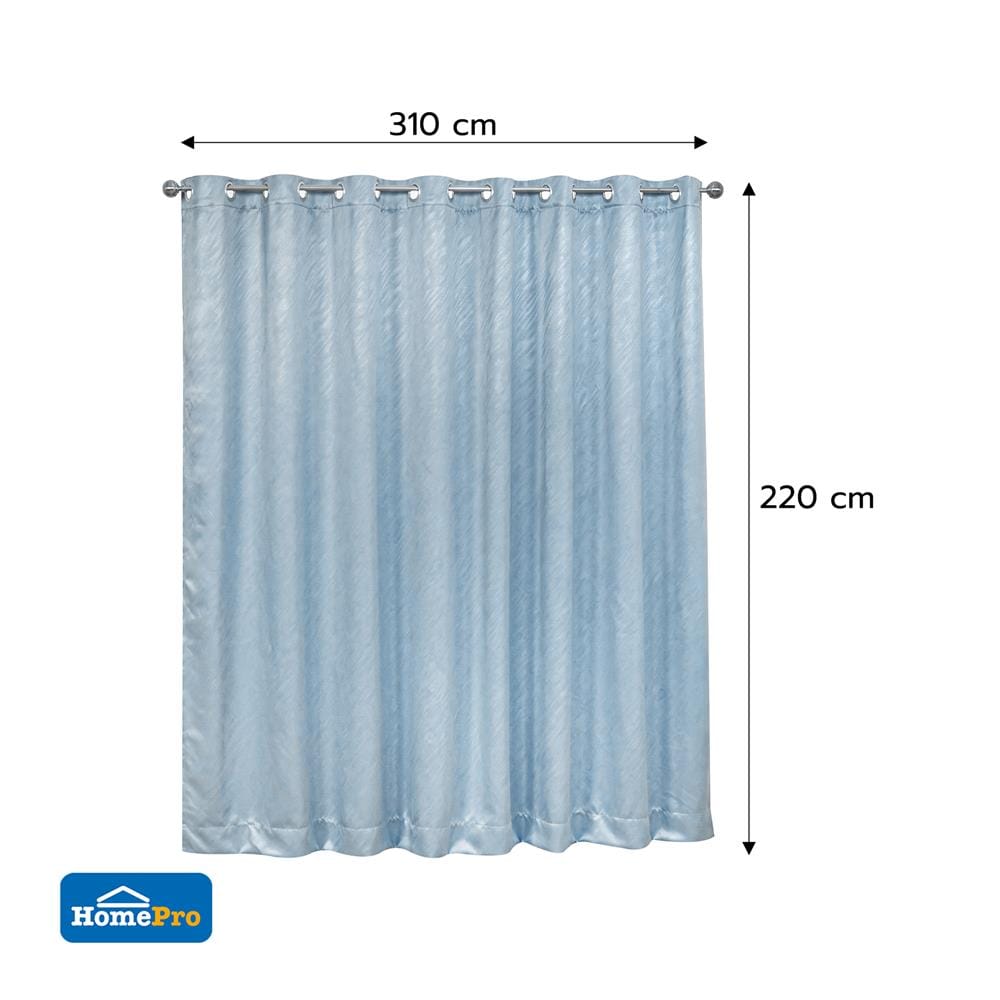ผ้าม่าน EYELET HOME LIVING STYLE MAVIS UV 310x220 ซม. สีน้ำเงิน