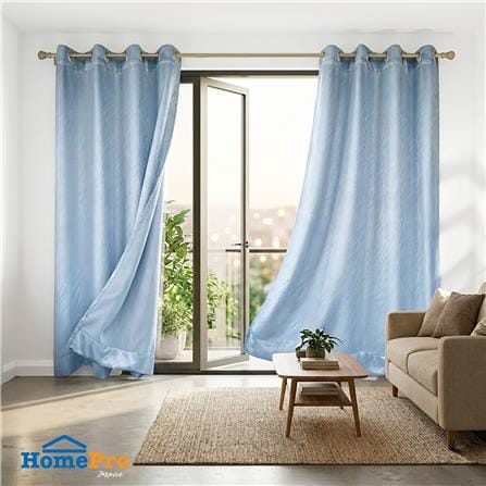 ผ้าม่าน EYELET HOME LIVING STYLE MAVIS UV 310x220 ซม. สีน้ำเงิน_4