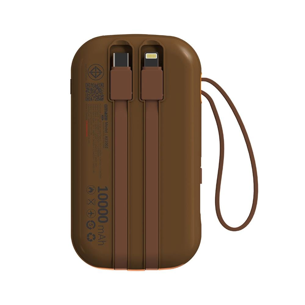 แบตสำรอง AMAZE ONE AMCB004 10000 MAH สีน้ำตาล