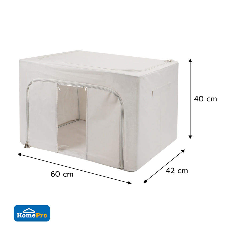 กล่องจัดเก็บอเนกประสงค์ PLIM TIDY 100 ลิตร สีขาว