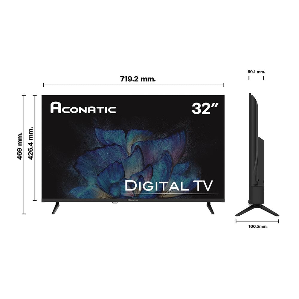 ทีวีแอลอีดี 32 นิ้ว ACONATIC (HD, LED, DIGITAL TV) 32HD515AN