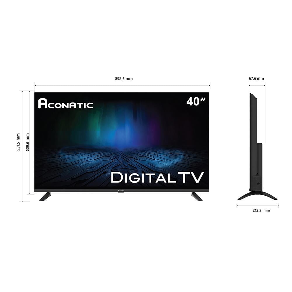 ทีวีแอลอีดี 40 นิ้ว ACONATIC (FULL HD, LED, DIGITAL TV) 40HD514AN