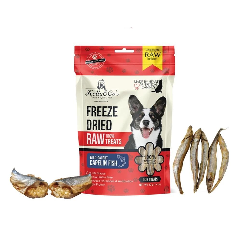 ขนมสุนัข KELLY&CO FREEZEDRIED ปลาไข่ 40 ก.
