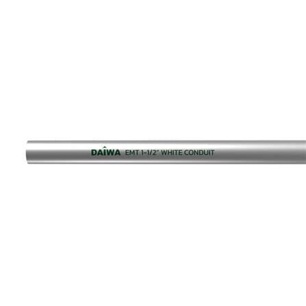 ท่อตรงเหล็กบาง EMT DAIWA 1-1/2 นิ้ว 3 เมตร สีเงิน_0