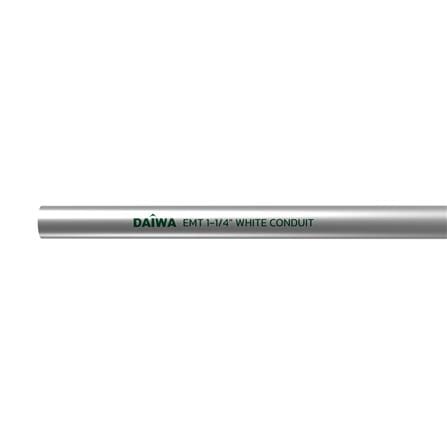 ท่อตรงเหล็กบาง EMT DAIWA 1-1/4 นิ้ว 3 เมตร สีเงิน_0