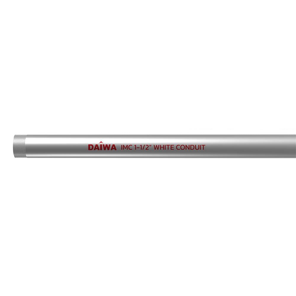 ท่อตรงเหล็กหนา IMC DAIWA 1-1/2 นิ้ว 3 เมตร สีเงิน_1
