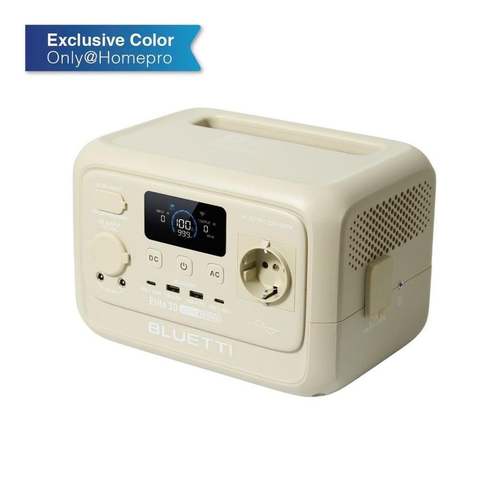 POWER BOX BLUETTI ELITE 30V2 600 วัตต์ สี LIGHT SAND GREY