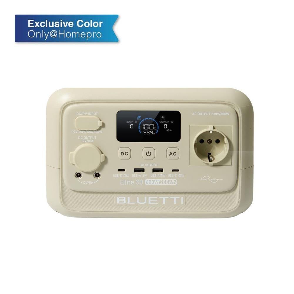 POWER BOX BLUETTI ELITE 30V2 600 วัตต์ สี LIGHT SAND GREY