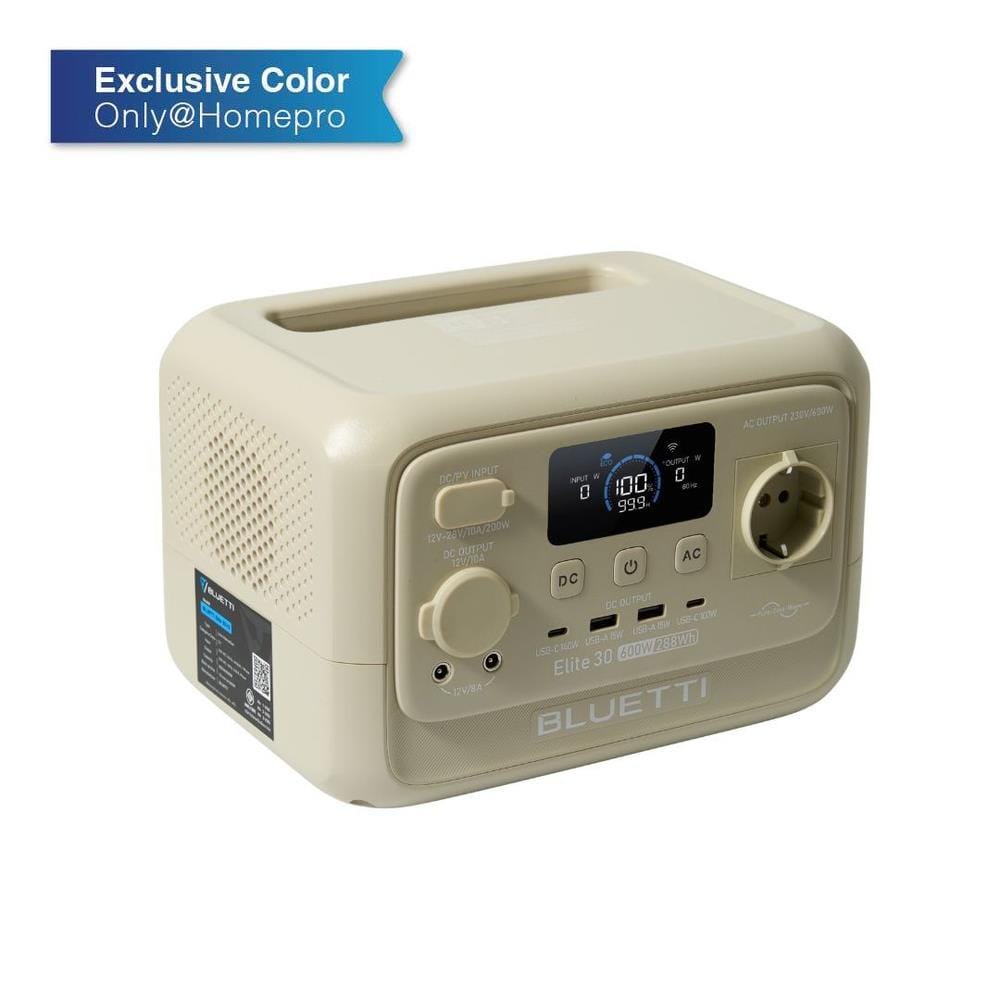 POWER BOX BLUETTI ELITE 30V2 600 วัตต์ สี LIGHT SAND GREY