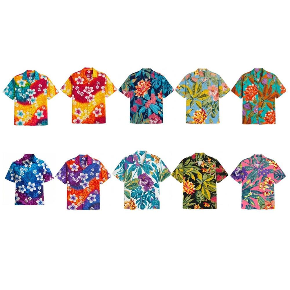 เสื้อลายดอก SONGKRAN อก 46 นิ้ว คละสี (1 ชิ้น)