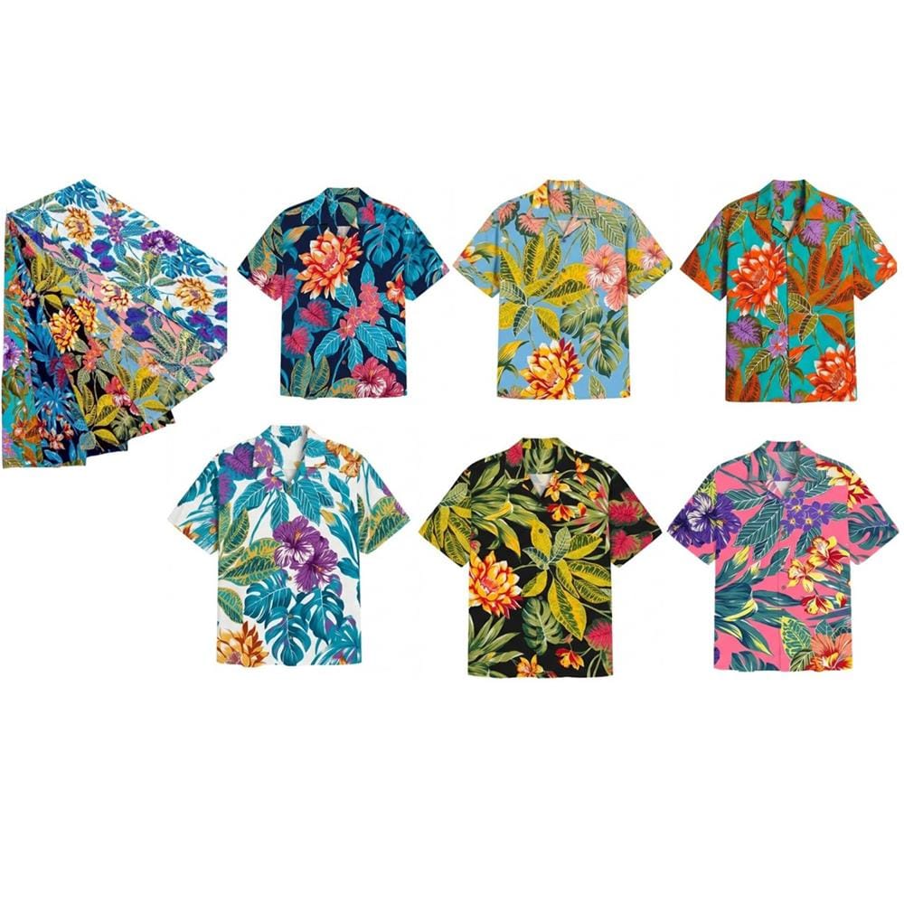เสื้อลายดอก SONGKRAN อก 46 นิ้ว คละสี (1 ชิ้น)
