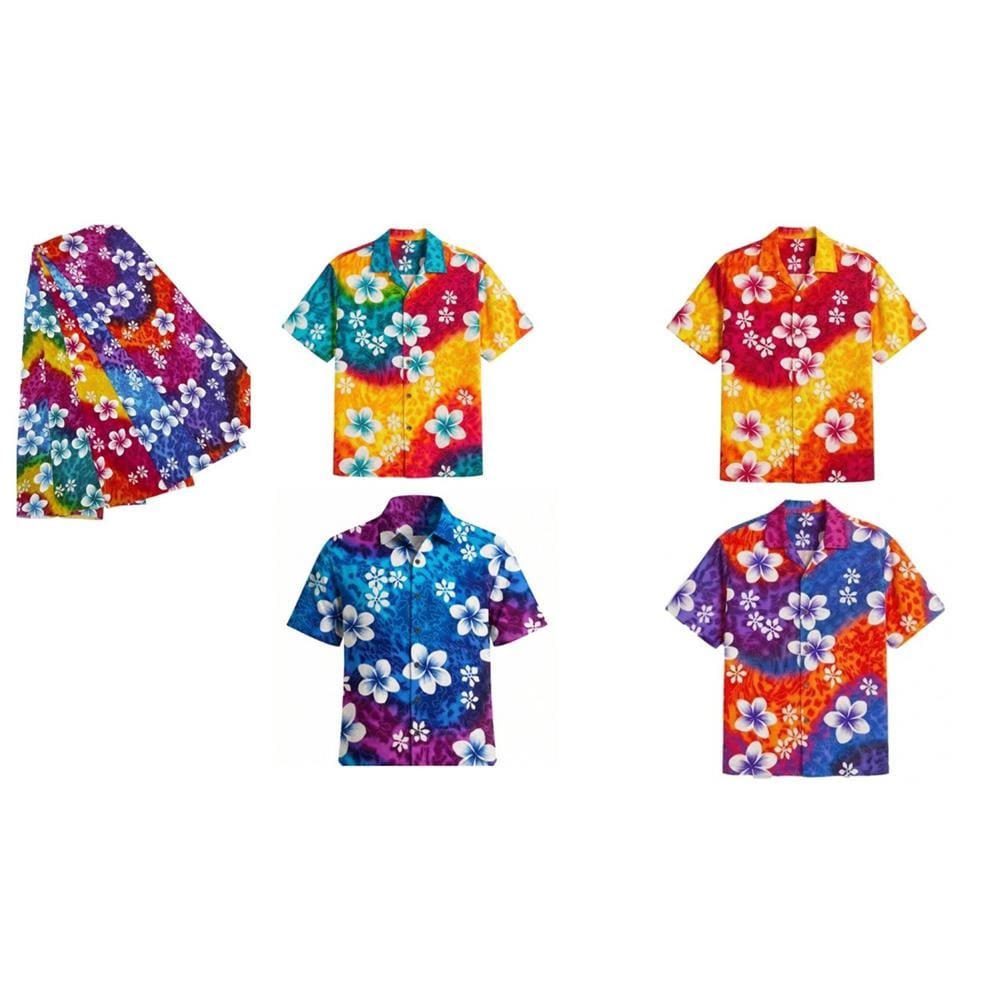 เสื้อลายดอก SONGKRAN อก 46 นิ้ว คละสี (1 ชิ้น)