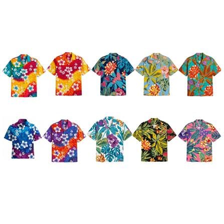 เสื้อลายดอก SONGKRAN อก 46 นิ้ว คละสี (1 ชิ้น)_1
