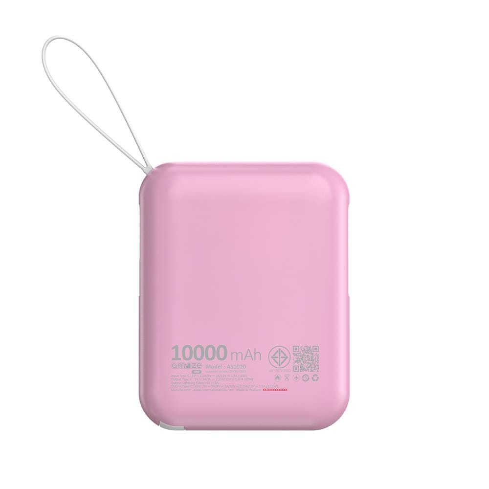 แบตสำรอง AMAZE ONE AMCB003 10000 MAH สีชมพู