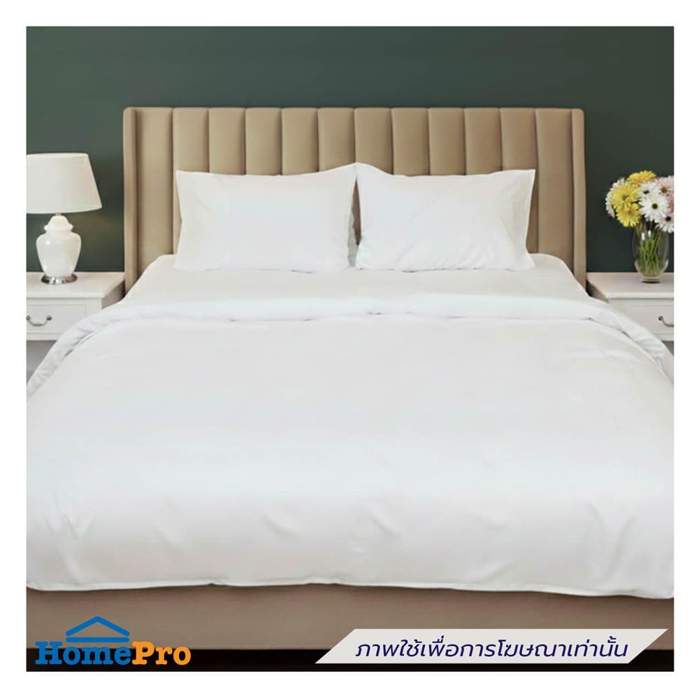 ผ้าปูที่นอน DREAMERY CT 250T SATEEN หนา 12 นิ้ว 74x110 นิ้ว สีขาว (แพ็ก 2 ชิ้น)