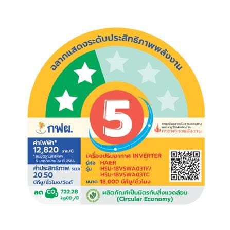 แอร์ผนัง HAIER HSU-18VSWA03TBF 18000 บีทียู อินเวอร์เตอร์_4