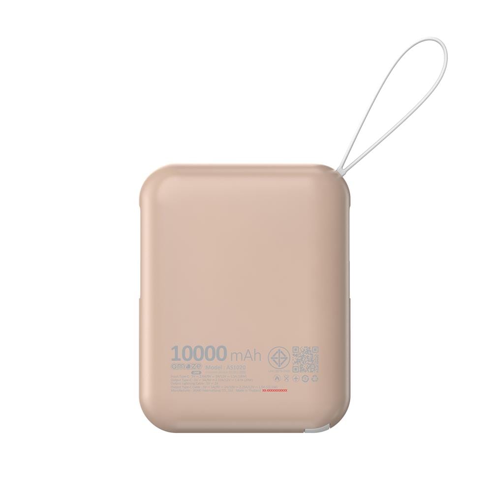 แบตสำรอง AMAZE ONE AMCB003 10000 MAH สีครีม