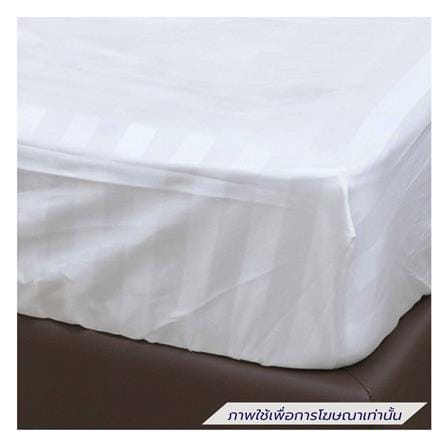 ผ้าปูที่นอน DREAMERY CT250T STRIPE 92x110 นิ้ว สีขาว (แพ็ก 2 ชิ้น)_1