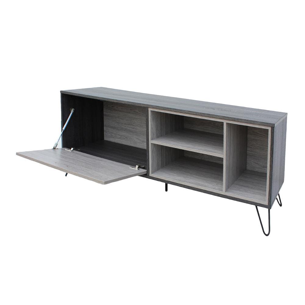 ตู้วางทีวี TOMATO HOME MODERN 150 ซม. สีเทาลายไม้