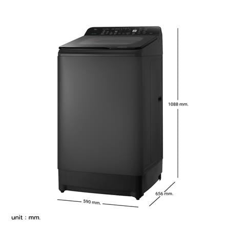 เครื่องซักผ้าฝาบน HITACHI LTL 15MVW0T GG 15 กก. อินเวอร์เตอร์ สีเทาเข้ม_4