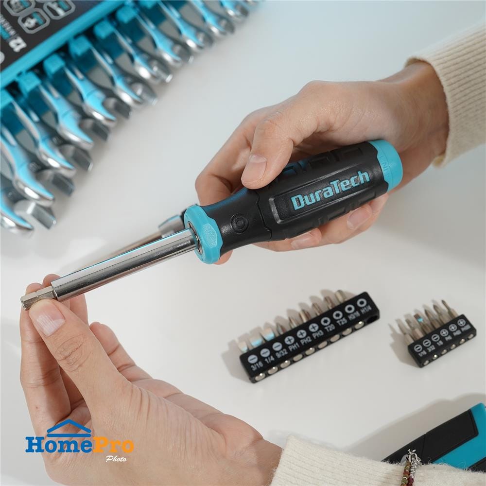 ชุดไขควงพร้อม T-bar DURATECH DT403027 (18 ชิ้น)