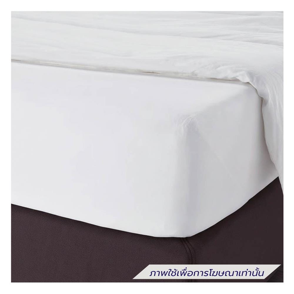 ผ้าปูที่นอน DREAMERY CT 250T SATEEN หนา 12 นิ้ว 92x110 นิ้ว สีขาว (แพ็ก 2 ชิ้น)