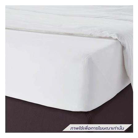 ผ้าปูที่นอน DREAMERY CT 250T SATEEN หนา 12 นิ้ว 92x110 นิ้ว สีขาว (แพ็ก 2 ชิ้น)_1