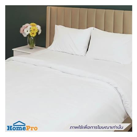 ผ้าปูที่นอน DREAMERY CT 250T SATEEN หนา 12 นิ้ว 92x110 นิ้ว สีขาว (แพ็ก 2 ชิ้น)_0