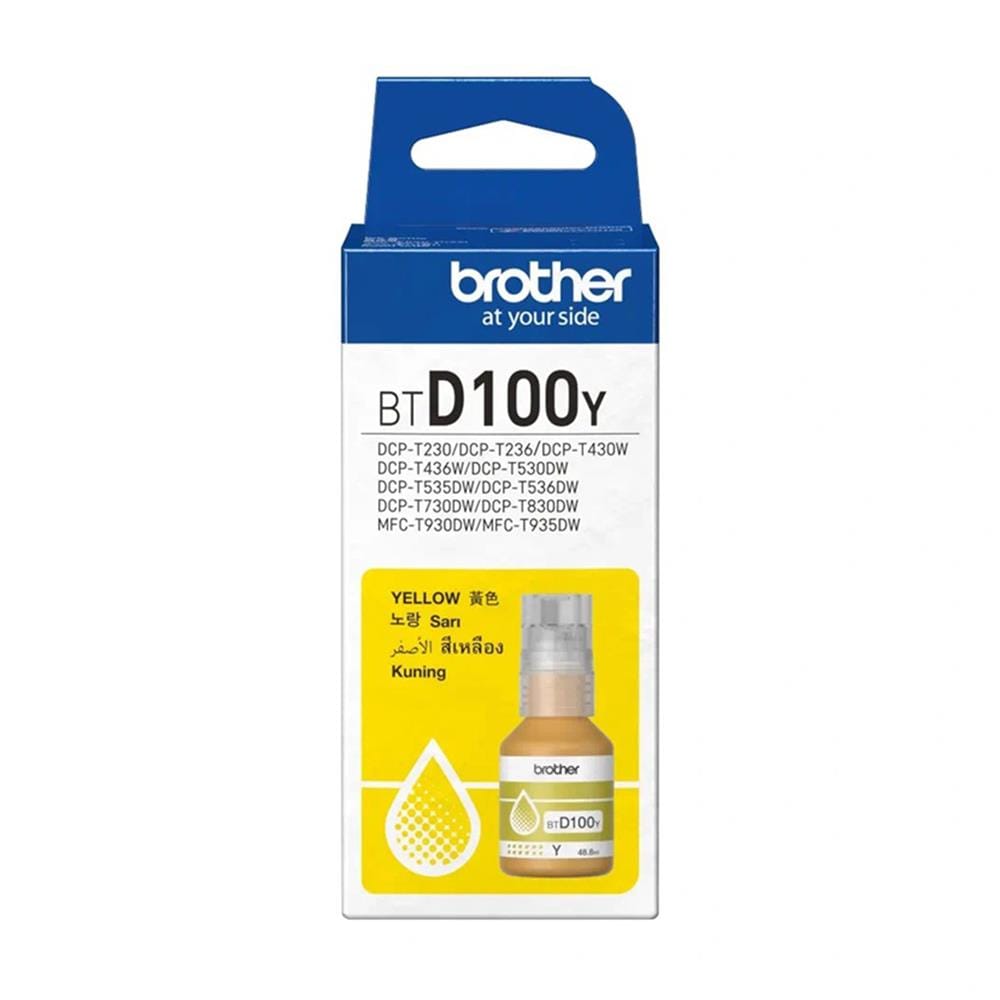 หมึกเติม BROTHER BT-D100 สีเหลือง