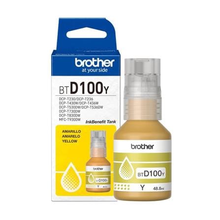 หมึกเติม BROTHER BT-D100 สีเหลือง
