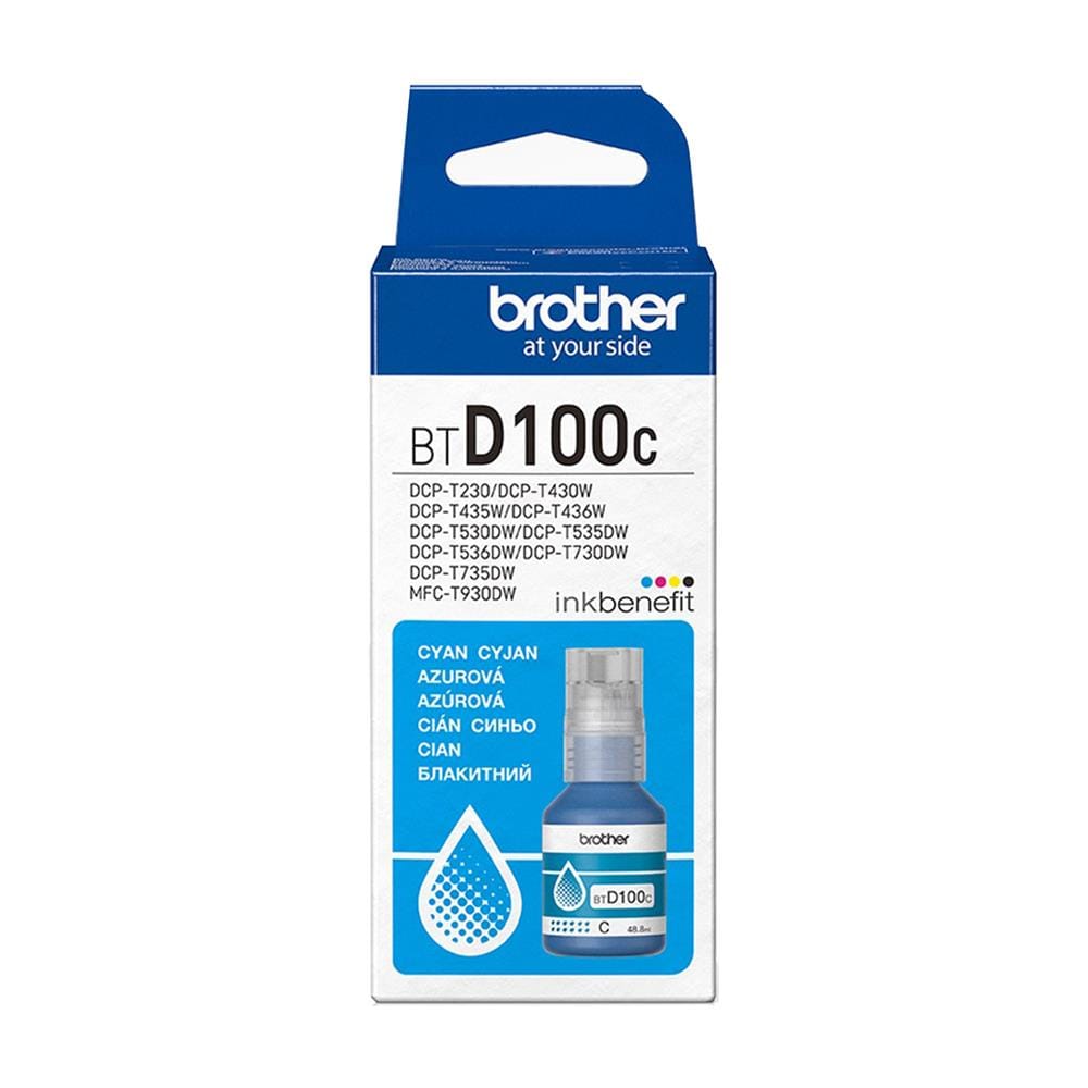 หมึกเติม BROTHER BT-D100 สีฟ้า