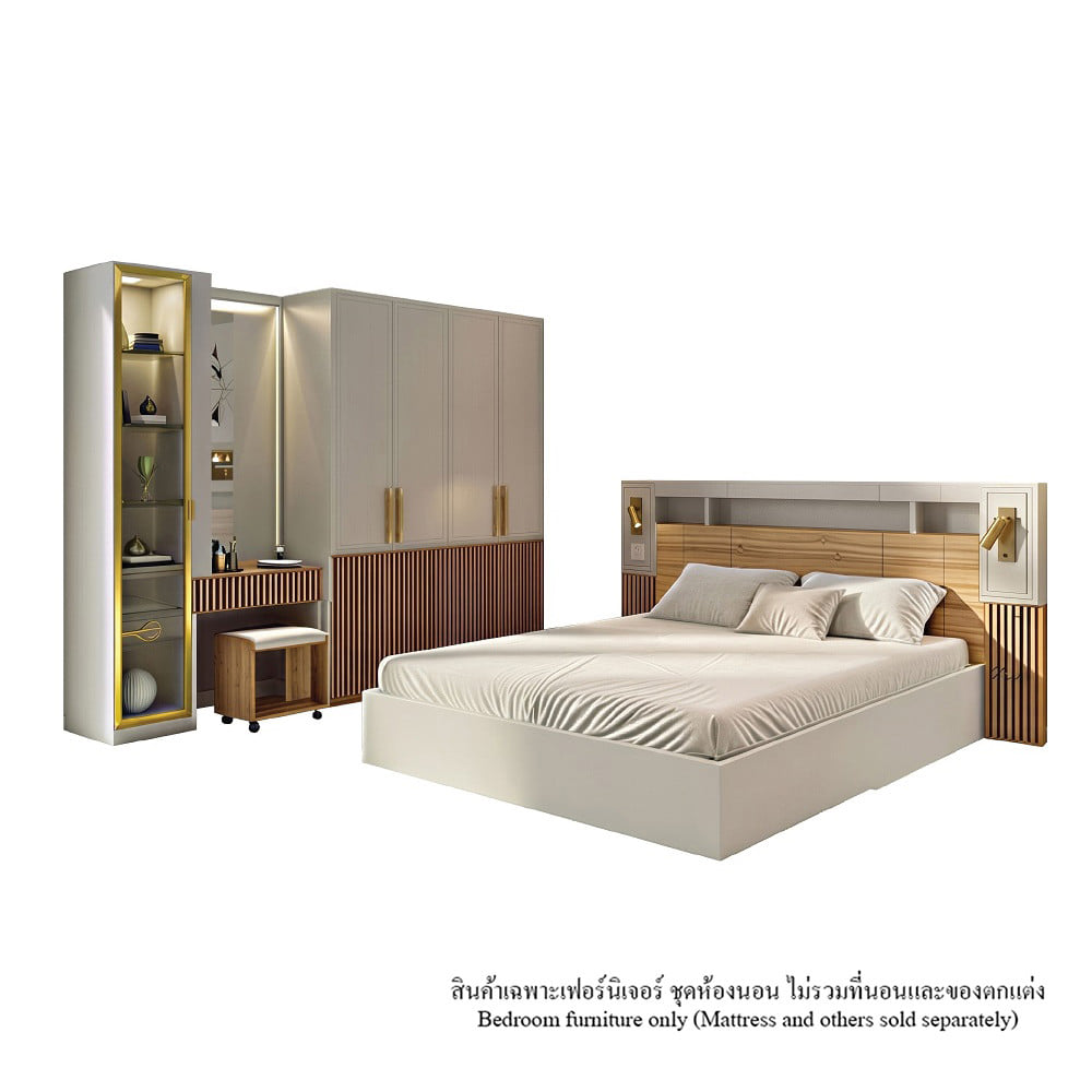 ชุดห้องนอน 6 ฟุต KONCEPT MAGORIA สี IVORY