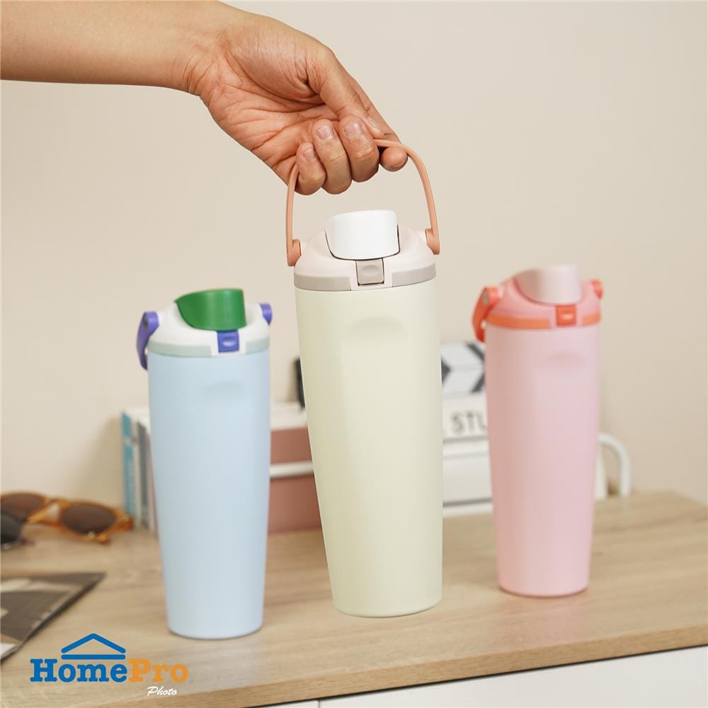 กระติกสุญญากาศ 0.9 ลิตร HOMEPRO CANDY COLOR สีครีม